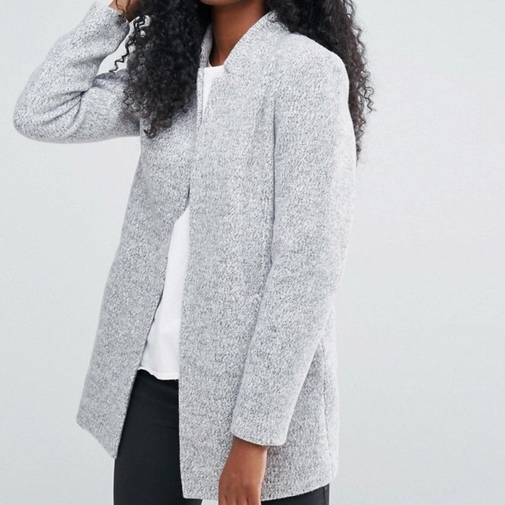 Grey blazer coat